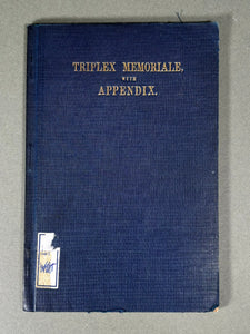 Triplex Memoriale with Appendix