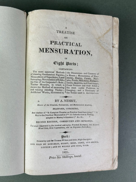 A Treatise on Practical Mensuration in Eight Parts